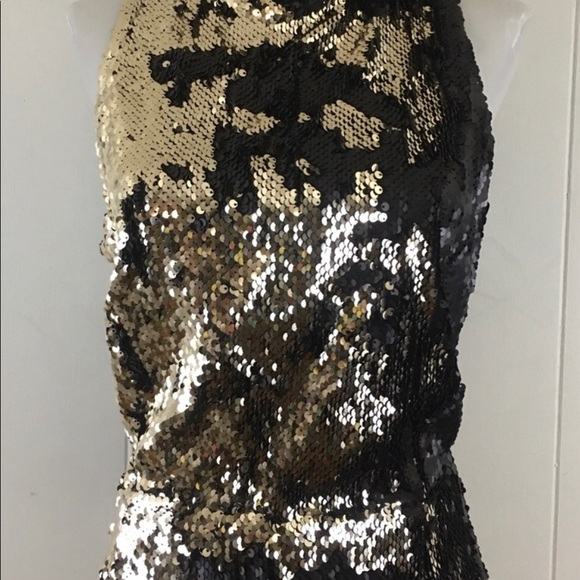 SOLD OUT NWT ZARA SEQUIN OPEN BACK MINI SHEATH DRESS - Picture 4 of 7